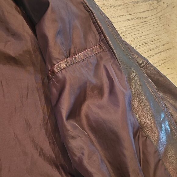 INC International Concepts Men's Dark Brown Burgendy Jacket XL - Picture 8 of 13